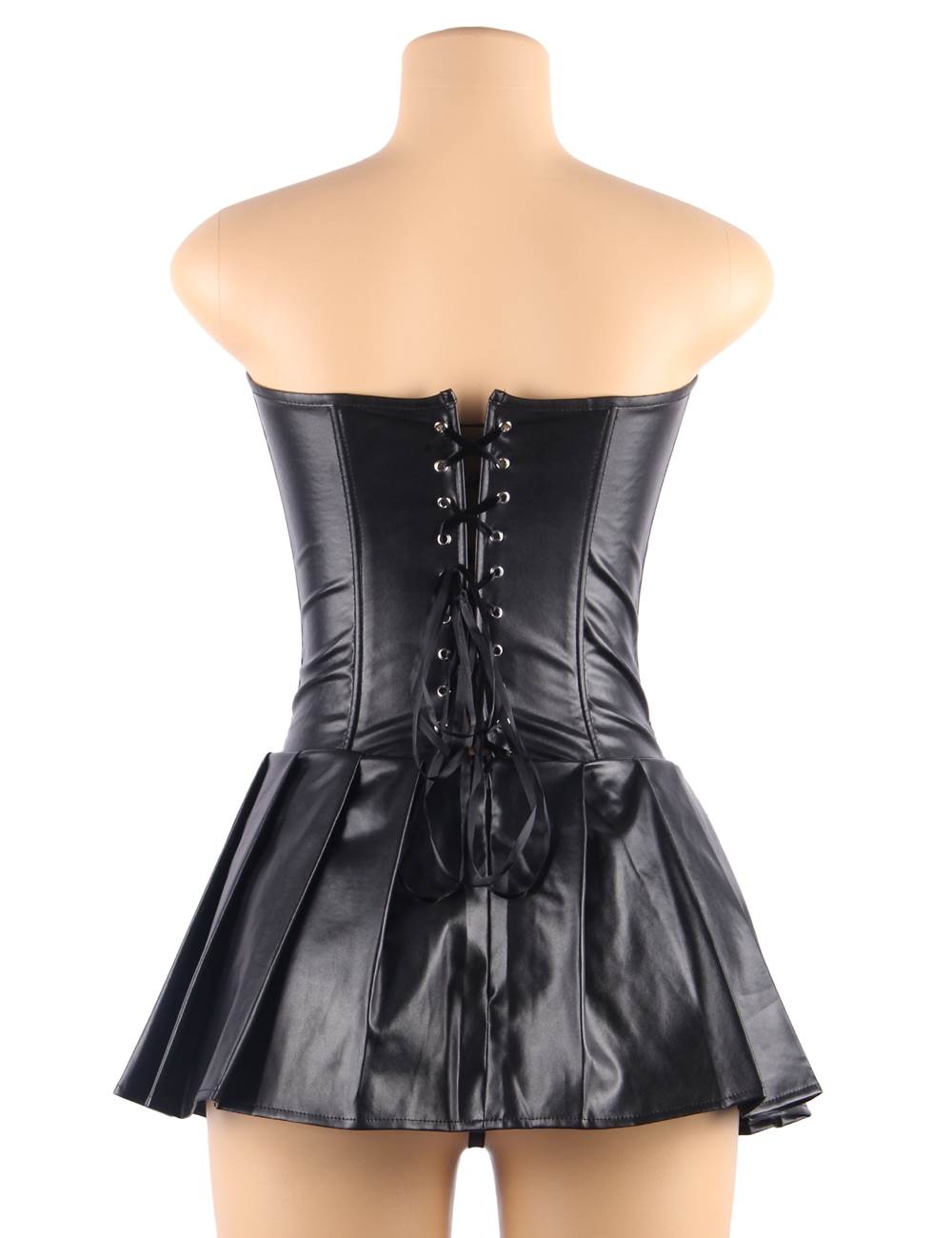 Leather Corset W/ Skirt